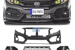 PARAURTI ANTERIORE HONDA CIVIC 16-20 LOOK SI