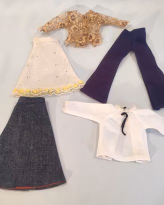 BARBIE LOTTO ABITI CLONE ANNI 70 VINTAGE