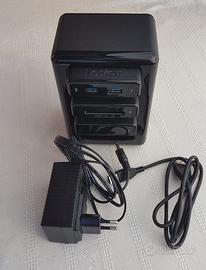 Hub lexar workflow HR1 con doppia usb 3.0+CF+SD