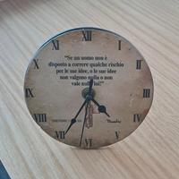 Orologio citazione mussolini