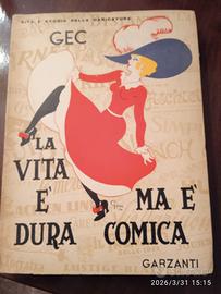 libro vintage La vita è dura ma è comica ed 1940