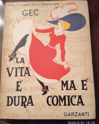 libro vintage La vita è dura ma è comica ed 1940