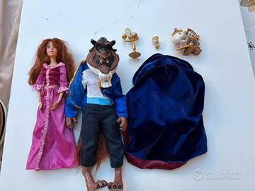 Lotto Bambole Disney Store "La Bella e la Bestia"