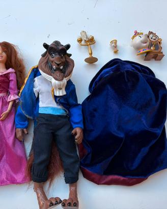 Lotto Bambole Disney Store "La Bella e la Bestia"