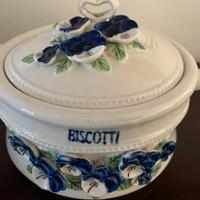 Biscottiera in ceramica