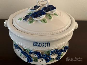 Biscottiera in ceramica