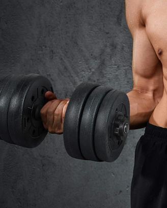 Set di 2 manubri regolabili 20 kg