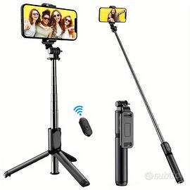 Selfie Stick Portatile Treppiede E Telecomando