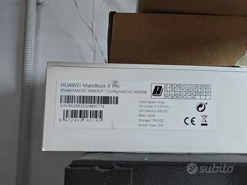 Huawei Matebook X Pro - Ultrasottile Premium 3k