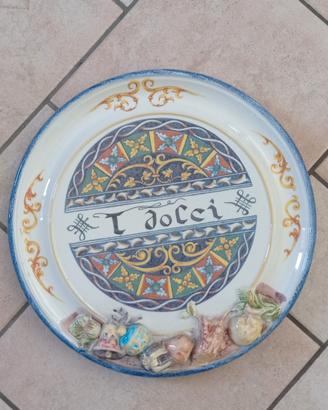 Grande piatto in ceramica anni 80'