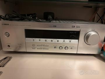 Stupendo impianto audio yamaha con casse legno