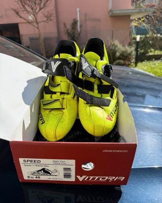 scarpe da ciclismo marca Vittoria misura 46 gialle