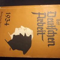 Libro tedesco 1934 Kalender der Deutschen Arbeit