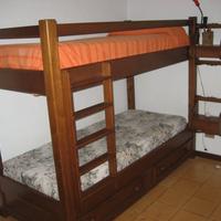Letto a castello in legno massello