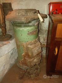 stufa in ghisa art nouveau 