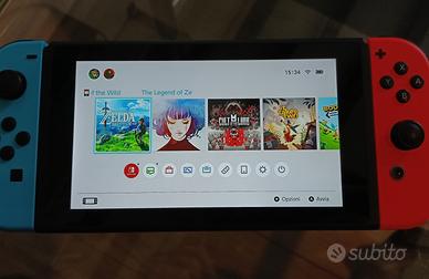 Nintendo Switch V2 2019 + SD 128GB + Custodia