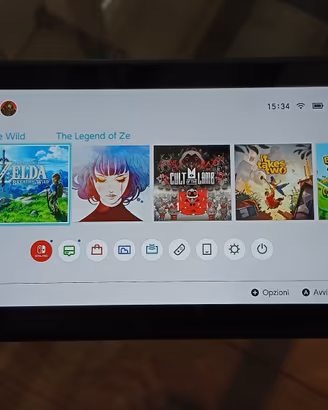 Nintendo Switch V2 2019 + SD 128GB + Custodia