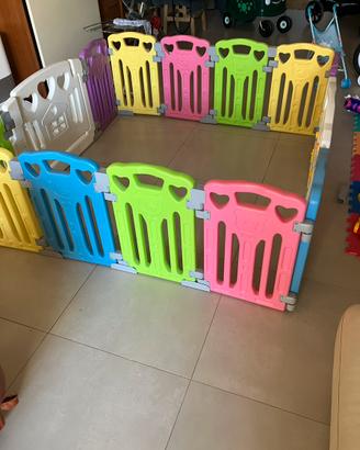 Recinzione per bambini + tappeto in gomma