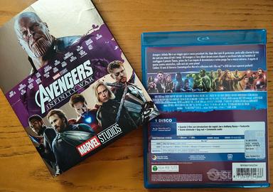 Avengers Infinity Wars 10°Anniv. slipcase blu ray