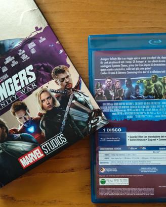 Avengers Infinity Wars 10°Anniv. slipcase blu ray