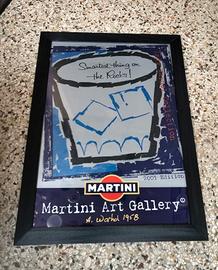 Poster originale Martini Andy Warhol con cornice