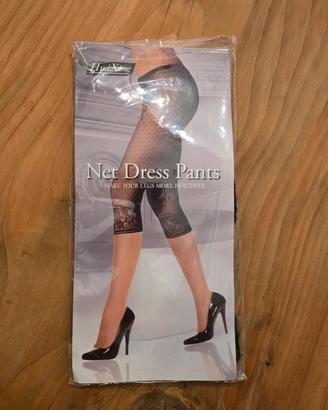 Collant calze a rete 3/4 estive nere