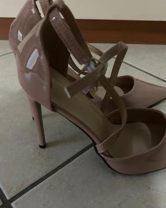 Decollete NUOVE  colore nude lucido