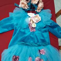 vestito bambola dei fiori 