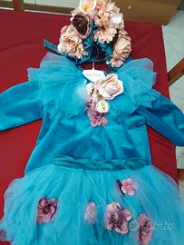 vestito bambola dei fiori 