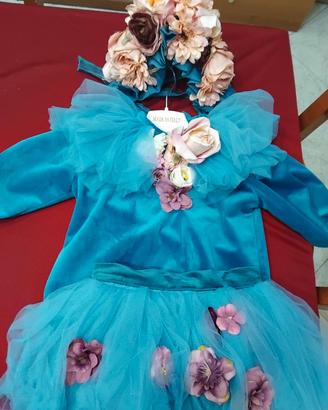 vestito bambola dei fiori 