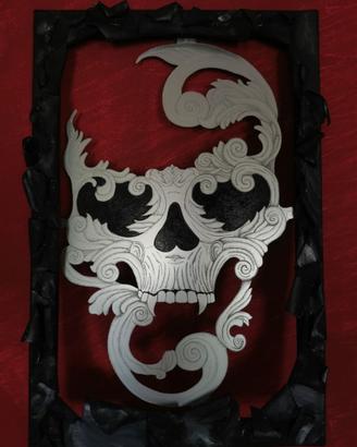 Quadro Teschio Decorativo Goth