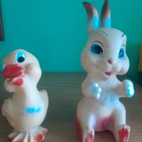 Pupazzi originali vintage gomma collezione Anni 70