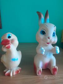 Pupazzi originali vintage gomma collezione Anni 70