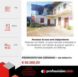 Porzione di bifamiliare con terreno