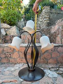 Lampada da tavolo rustica