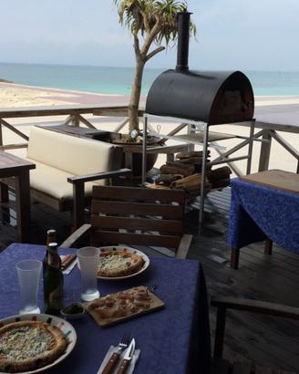 Forno a legna per pizze 70x90 Pizzone da giardino