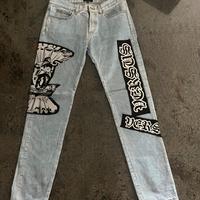 Jeans versus versace slim fit-edizione grafica rar