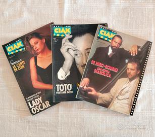 3 Riviste CIAK (87/89) Totò, De Niro, Jodie Foster