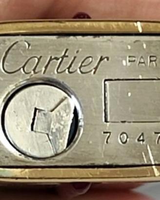 Accendino cartier placcato oro anni 70
