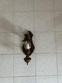 Lampade/applique in legno