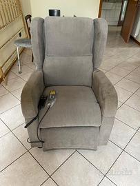 Poltrona elettrica Global Relax grigia a Cremona