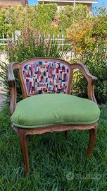 poltroncina in legno 