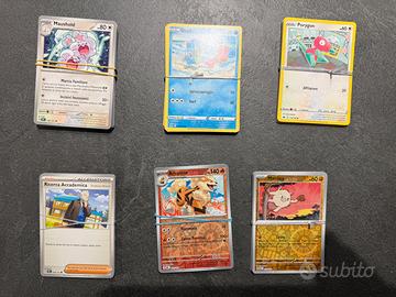 Lotto 98 carte Pokemon espansioni varie