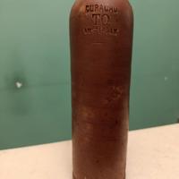Bottiglia antica in ceramica – “CURACAO – AMSTERDA