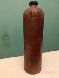 Bottiglia antica in ceramica – “CURACAO – AMSTERDA