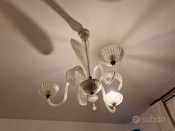 Lampadario Vetro Murano primi '900