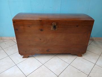 Baule cassapanca legno massello 