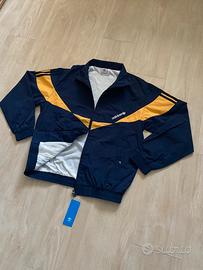 Felpa Adidas Originals blu e gialla - Taglia M