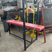 Panca inclinata +bilanciere+pesi