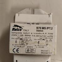 relè Relco B70MS/PT.2, portalampada